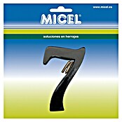 Micel Número 10 cm (7, Negro)