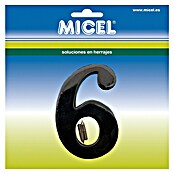 Micel Número 10 cm (9, Negro)