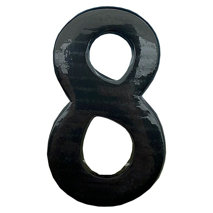 Micel Número 10 cm (8, Negro)