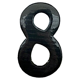 Micel Número 10 cm (8, Negro)