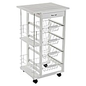 Versa Carro de cocina (L x An x Al: 47 x 37 x 84 cm, Blanco) | BAUHAUS