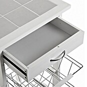 Versa Carro de cocina (L x An x Al: 47 x 37 x 84 cm, Blanco) | BAUHAUS
