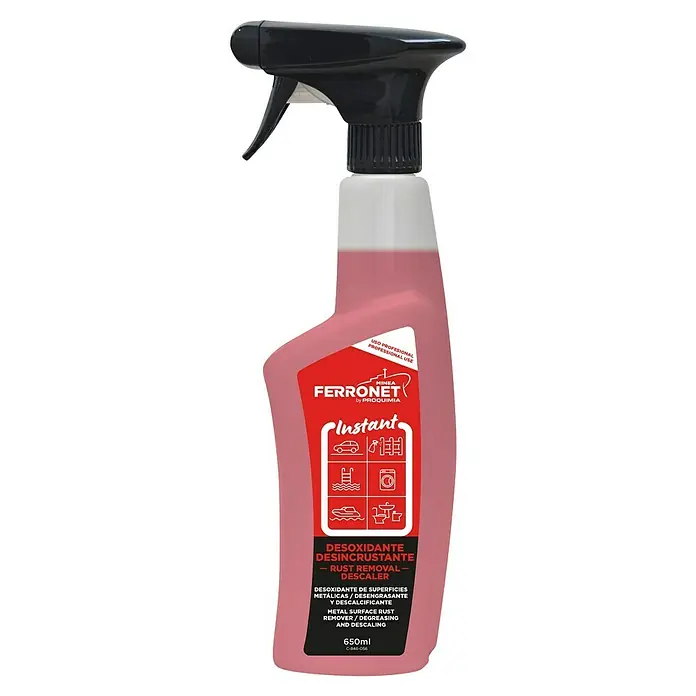 Minea Desoxidante y antical Ferronet® Instant -  - Imagen de una botella de removedor de óxido Ferronet.