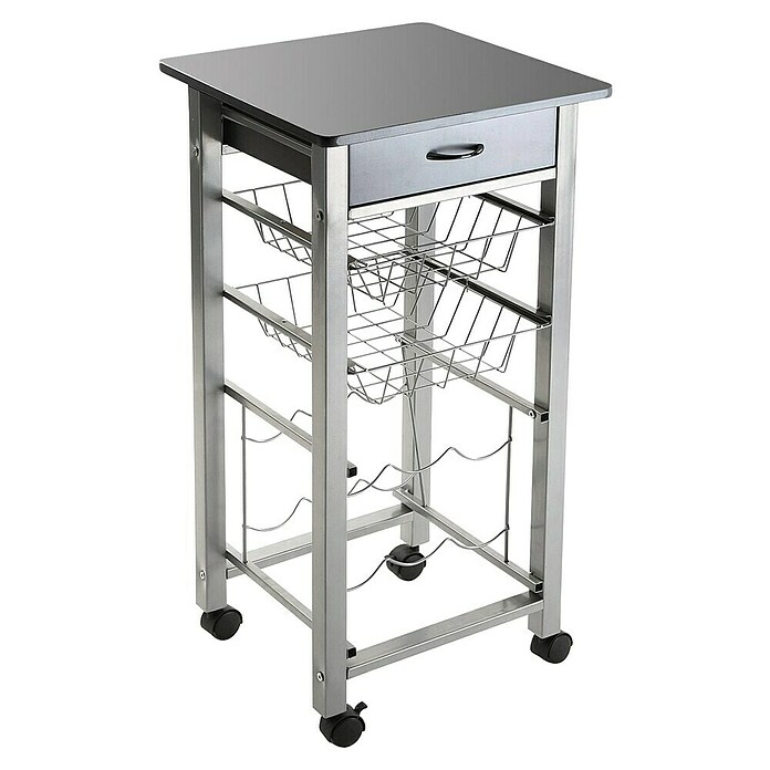 Versa Carro de cocina (L x An x Al: 40 x 40 x 82 cm, Gris) | BAUHAUS