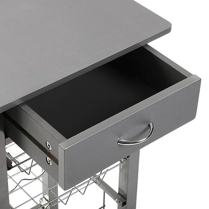 Versa Carro de cocina (L x An x Al: 40 x 40 x 82 cm, Gris) | BAUHAUS