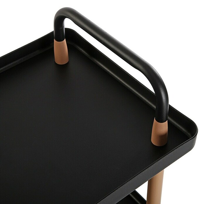 Carro de cocina (L x An x Al: 53,5 x 36 x 85 cm, Negro) | BAUHAUS