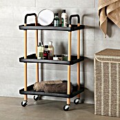 Carro de cocina (L x An x Al: 53,5 x 36 x 85 cm, Negro) | BAUHAUS