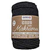 Glorex Wolle Makramee-Cord (Anthrazit, 3 mm, 250 g, gewebt) | BAUHAUS