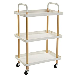 Carro de cocina (L x An x Al: 53,5 x 36 x 85 cm, Blanco)