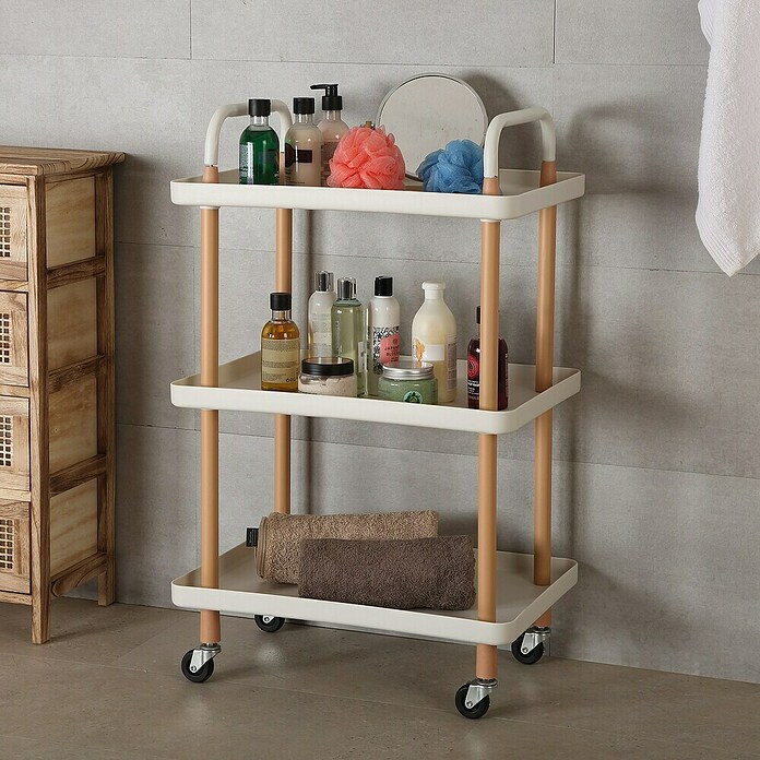 Versa Carro de cocina (L x An x Al: 53,5 x 36 x 85 cm, Blanco) | BAUHAUS