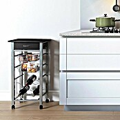 Versa Carro de cocina (L x An x Al: 40 x 40 x 82 cm, Negro) | BAUHAUS