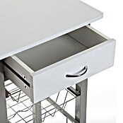 Carro de cocina (L x An x Al: 40 x 40 x 82 cm, Blanco) | BAUHAUS