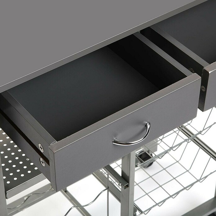 Versa Carro de cocina (L x An x Al: 76 x 40 x 82 cm, Gris) | BAUHAUS