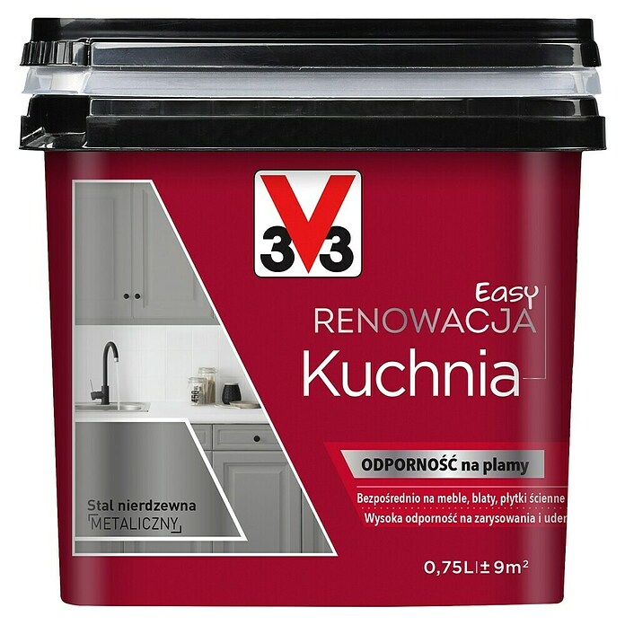 V33 Obnovitvena barva Renovation Perfection  (Inox, 750 ml, Ustrezno za: Kuhinje) | 5915 - Sonstige Spezialfarben | HADH - Spezialfarben | HAD - Farben | HA - Farben | H - Innendeko/Farben | BAUHAUS