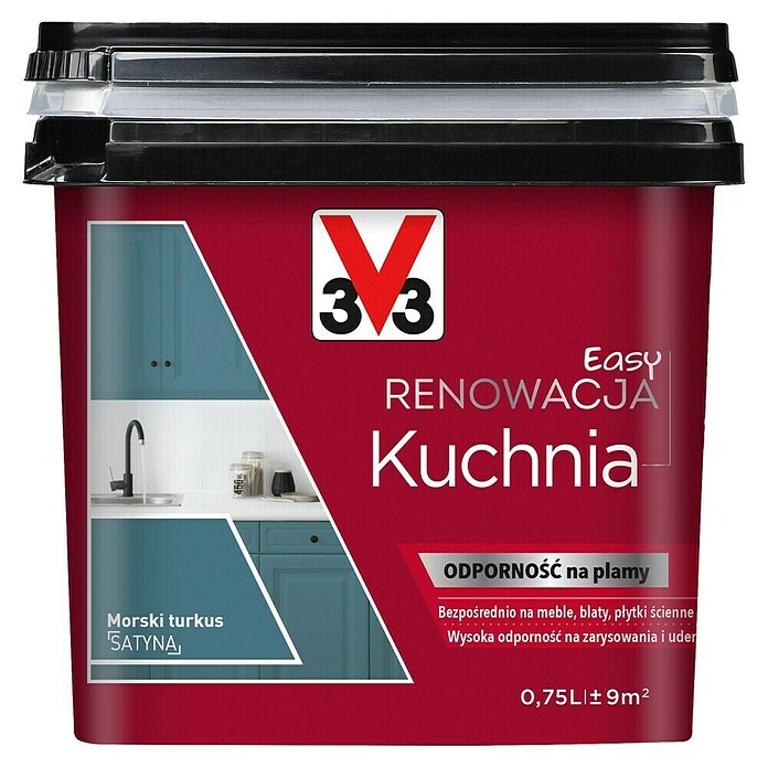 V33 Obnovitvena barva Renovation Perfection  (Modra, 750 ml, Ustrezno za: Kuhinje) | 5915 - Sonstige Spezialfarben | HADH - Spezialfarben | HAD - Farben | HA - Farben | H - Innendeko/Farben | BAUHAUS