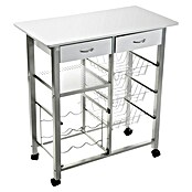Versa Carro de cocina (L x An x Al: 76 x 40 x 82 cm, Blanco) | BAUHAUS