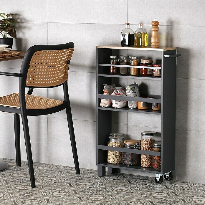 Versa Carro de cocina (L x An x Al: 50 x 15 x 79 cm, Gris) | BAUHAUS