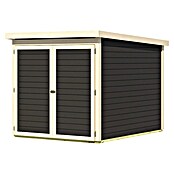 Karibu Fahrradgarage Terragrau (Holz, Terragrau, Außenmaß inkl. Dachüberstand (B x T): 179 x 227 cm) | BAUHAUS