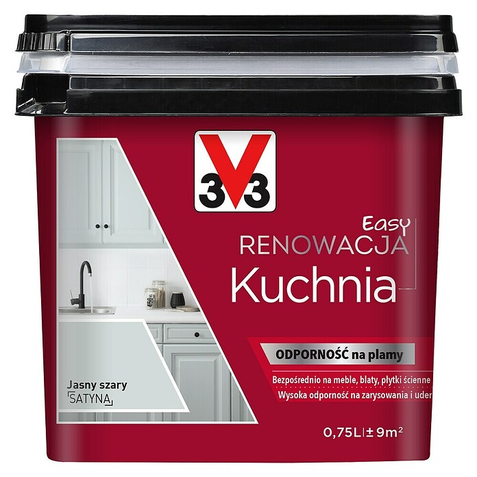 V33 Obnovitvena barva Renovation Perfection  (Svetlo siva, 750 ml, Ustrezno za: Kuhinje) | 5915 - Sonstige Spezialfarben | HADH - Spezialfarben | HAD - Farben | HA - Farben | H - Innendeko/Farben | BAUHAUS