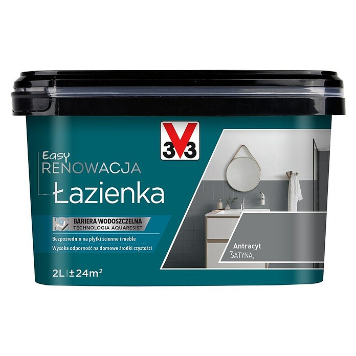 V33 Obnovitvena barva Renovation Perfection  (Antracit, 750 ml, Ustrezno za: Kopalnice) | 5915 - Sonstige Spezialfarben | HADH - Spezialfarben | HAD - Farben | HA - Farben | H - Innendeko/Farben | BAUHAUS
