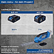 Scheppach IXES 20V Akku-Gras- & Strauchschere C-HTGS200-X (Li-Ionen, Ohne Akku, Schwertbreite: 90 mm) | BAUHAUS
