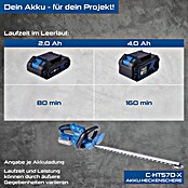 Scheppach IXES 20V Akku-Heckenschere C-HT570-X (20 V, Li-Ionen, 1 Akku, Schnittlänge: 51 cm) | BAUHAUS