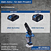 Scheppach IXES 20V Einhand-Akku-Kettensäge BC-PS150-X (20 V, Li-Ionen, Ohne Akku) | BAUHAUS