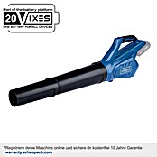 Scheppach IXES 20V Akku-Laubbläser C-BL700-X (20 V, 1 Akku, 2 Ah, Blasgeschwindigkeit: 32 m/s - 155 km/h, Blasleistung: 516 m³/h) | BAUHAUS