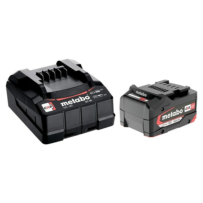 Metabo CAS 18V Batería y cargador (18 V, 1 batería, 4 Ah) | BAUHAUS