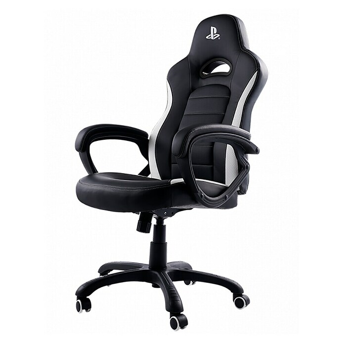 Nacon Silla de oficina licencia PlayStation (Para Gamers, Negro/Blanco, Ruedas) | BAUHAUS