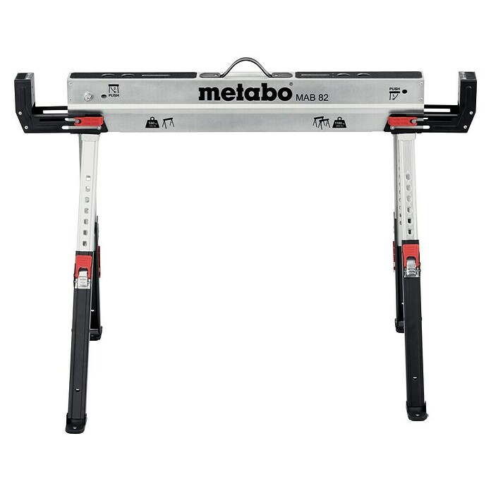Metabo Juego de caballetes de trabajo MAB 82 (Acero, 2 pzs.) | BAUHAUS