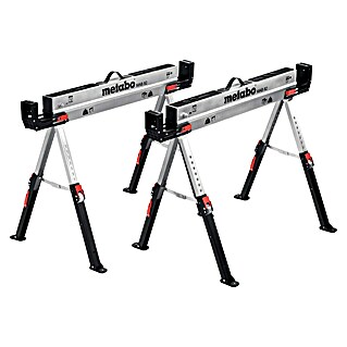 Metabo Juego de caballetes de trabajo MAB 82 (Acero, 2 pzs.)