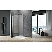 Camargue Meran Mix & Match Duschwand (B x H: 120 x 200 cm, Beschichtet, Silber, B: 970mm Satiniertes Glas + B: 200mm Wellenglas) | BAUHAUS