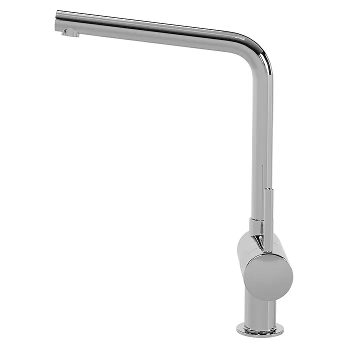 Grohe Spültischarmatur Minta - L-Auslauf, Chrom, Glänzend, Schwenkbar - Ein glänzender, moderner Chrom-Wasserhahn mit schlankem Design und hoher Auslaufhöhe, ideal für Küchen oder Badezimmer.