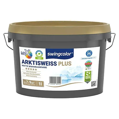 swingcolor Mix Wandfarbe Arktisweiß Plus zum Mischen lassen