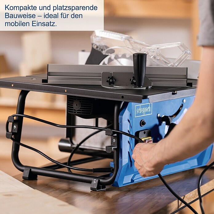 Scheppach Tischkreissäge HS210 (1 500 W, Durchmesser Sägeblatt: 210 mm, Schnitttiefe bei 90 °: 0 mm - 70 mm) | BAUHAUS