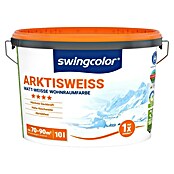 swingcolor Wandfarbe (Schneeweiß, 10 l, Matt, Konservierungsmittelfrei)