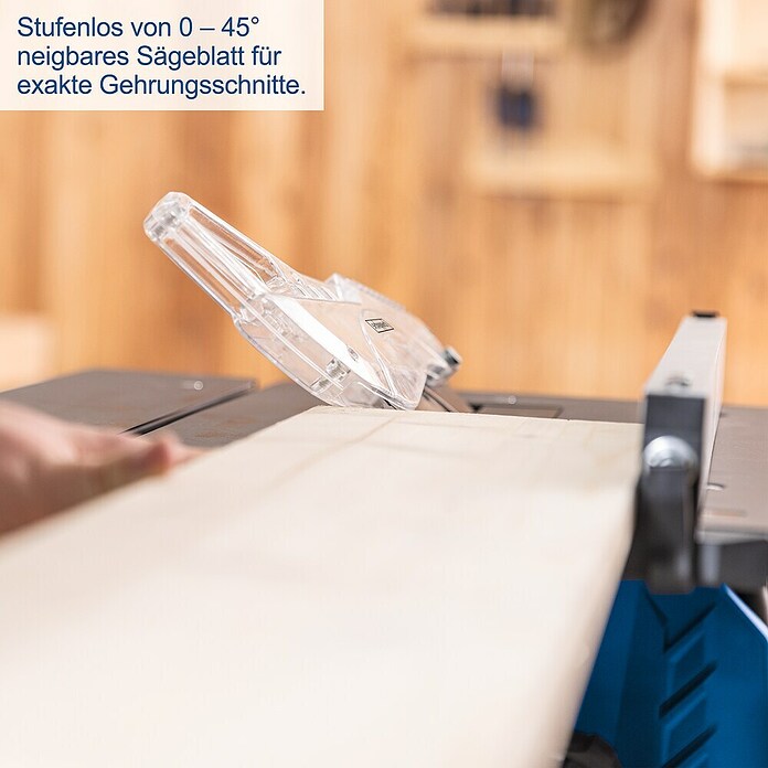 Scheppach Tischkreissäge HS210 (1 500 W, Durchmesser Sägeblatt: 210 mm, Schnitttiefe bei 90 °: 0 mm - 70 mm) | BAUHAUS