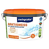 swingcolor Wandfarbe (Schneeweiß, 2,5 l, Matt, Konservierungsmittelfrei)