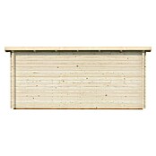 Palmako Caseta de jardín Lea Slide Plus (Medidas ext. (An x Pr): 494 x 402 cm, Madera sin tratar, Natural) | BAUHAUS