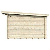 Palmako Caseta de jardín Lea Slide Plus (Medidas ext. (An x Pr): 494 x 402 cm, Madera sin tratar, Natural) | BAUHAUS
