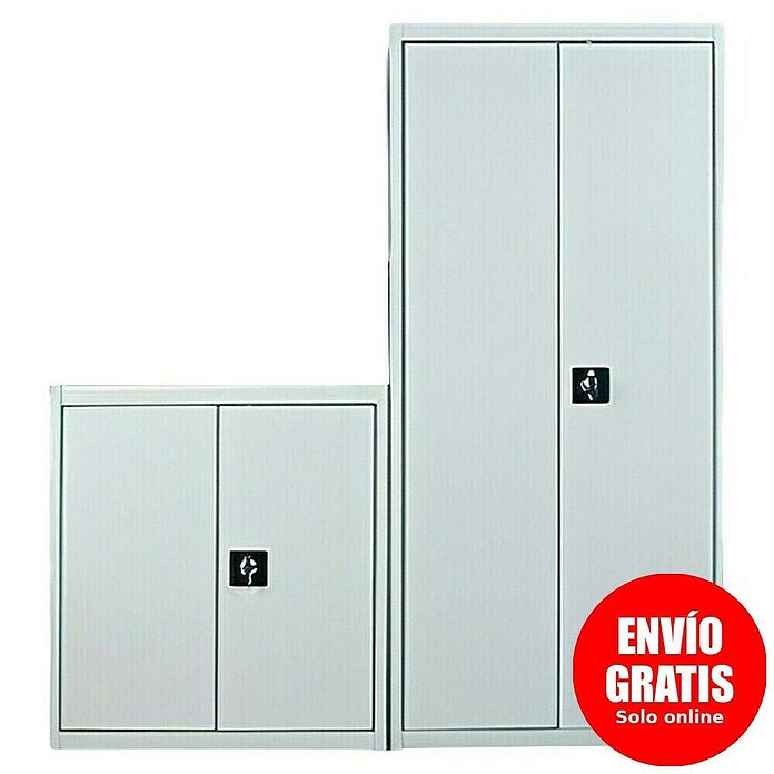 Regalux Armario multiusos metálico alto + bajo (Gris) | BAUHAUS
