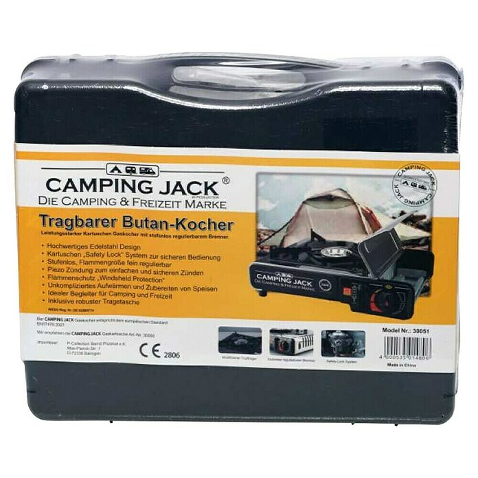 Plinsko kuhalo Camping Jack  (280 x 340 x 115 mm) | BAUHAUS