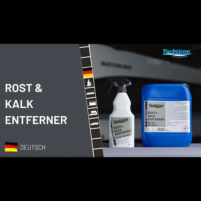 Yachticon Rost- & Kalkentferner - 500 ml, Flüssig - Yachticon Rost- & Kalk- Entferner - Anwendung & Anleitung