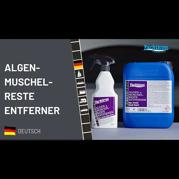 Yachticon Algen- & Muschelentferner - 500 ml, Flüssig - Yachticon Algen- und Muschelreste Entferner - Anwendung & Anleitung