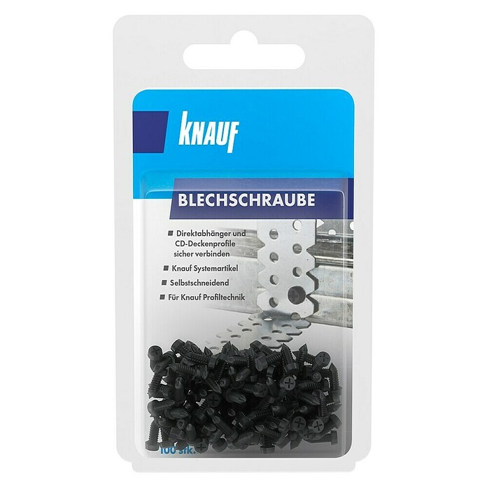 Knauf Blechschraube (Durchmesser Kopf: 3,5 mm, Länge: 9 mm, 100 Stk.)