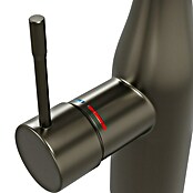 Grohe Essence Spültischarmatur (Hard Graphite, Matt, Ausziehbare Dual-Spülbrause)