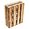 Holzregal (B x H: 16 x 40 cm, Holz, Braun)