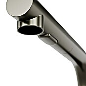 Grohe Essence Spültischarmatur (Hard Graphite, Matt, Ausziehbare Dual-Spülbrause)