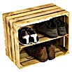 Holzregal Johanna (B x H: 40 x 30 cm, Holz, Braun)